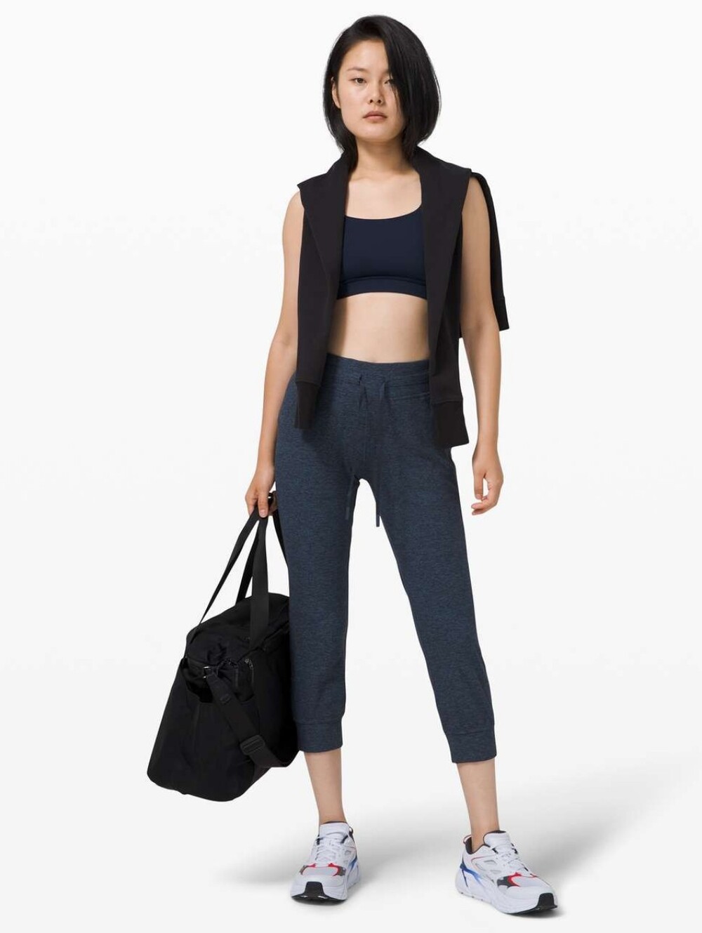 Lululemon Ready to Rulu Jogger Crop Heathered True Navy / Black